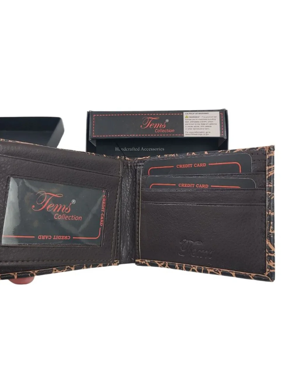 NEW Tems Collection Handcrafted Wallet Star Concho & Embossed Leather Design